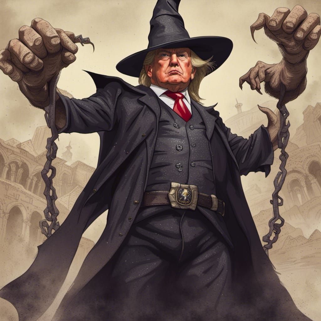 Realistic Close-Up of Determined Witch in Catacombs