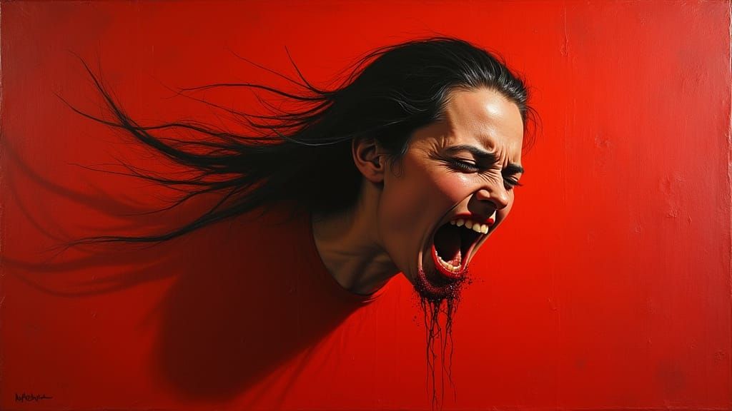 Allegorical Oil Painting of Life's Transience