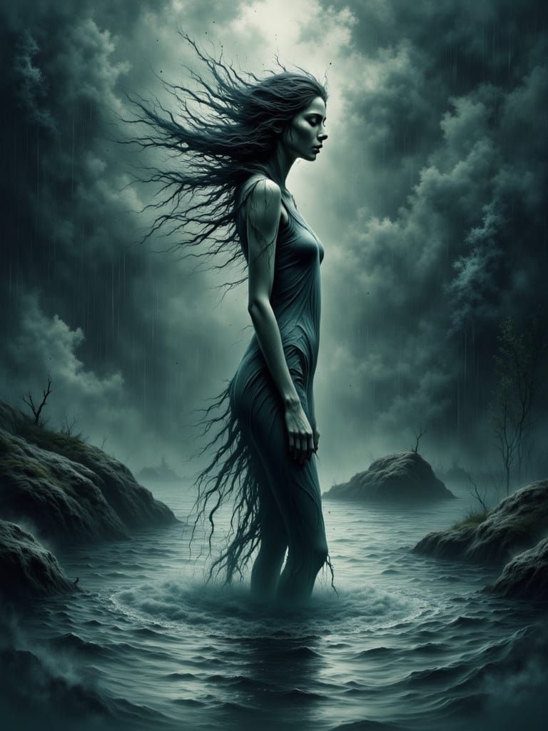 Norse Goddess of the Stormy Woods