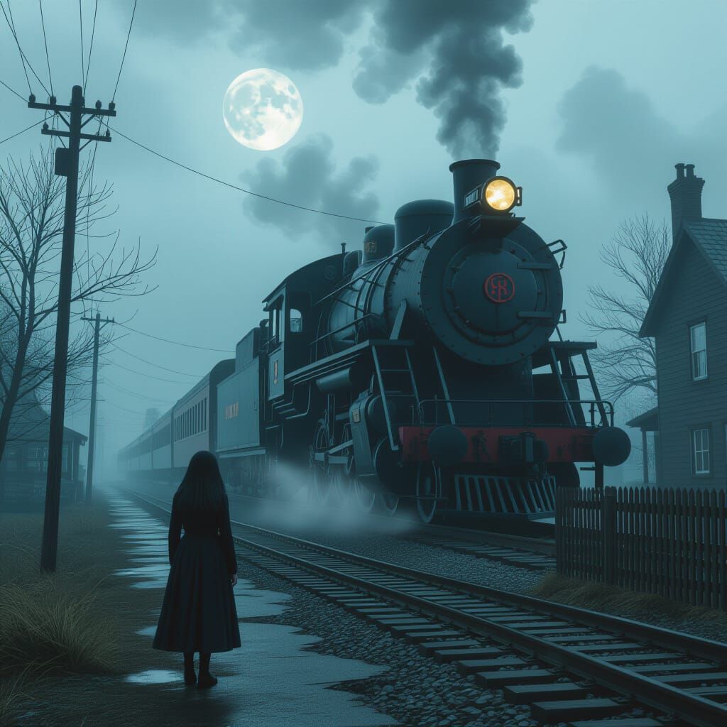 Eerie Realism Scene in Photorealistic Style