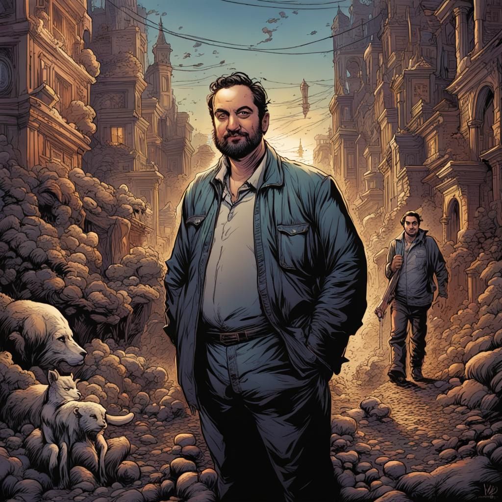 Armenian Cartoons in Comic Book Style