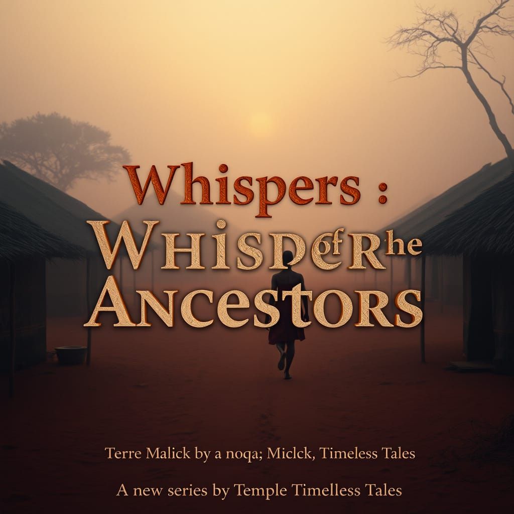 African Village at Dawn: Cinematic Folktale