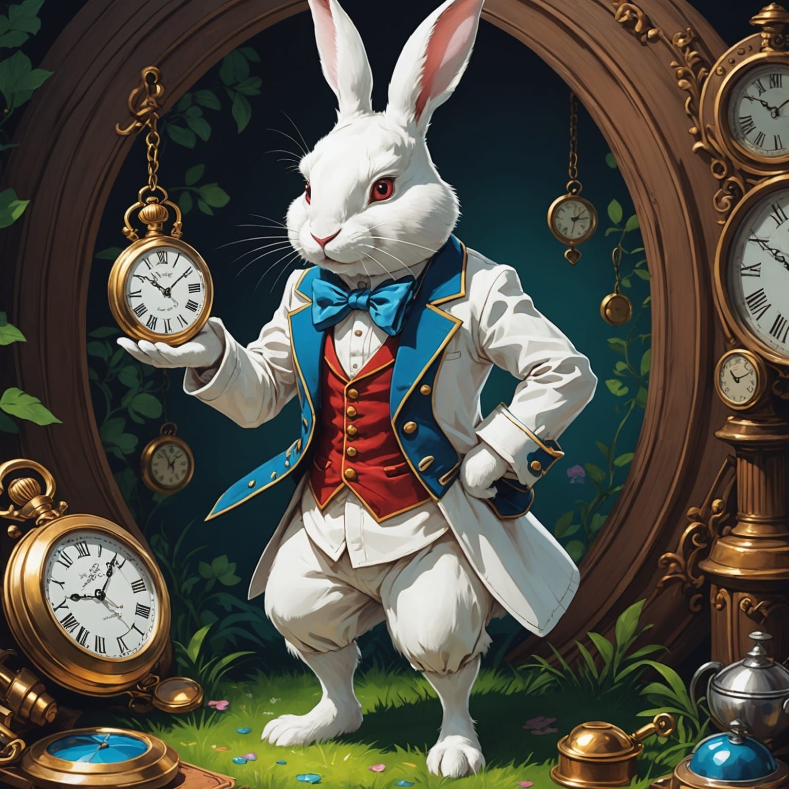 White Rabbit in Wonderland, Manga Art Style