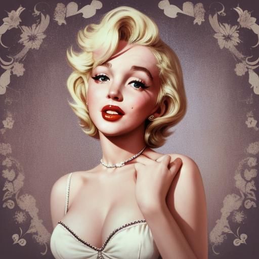 AI Marilyn Monroe Portrait