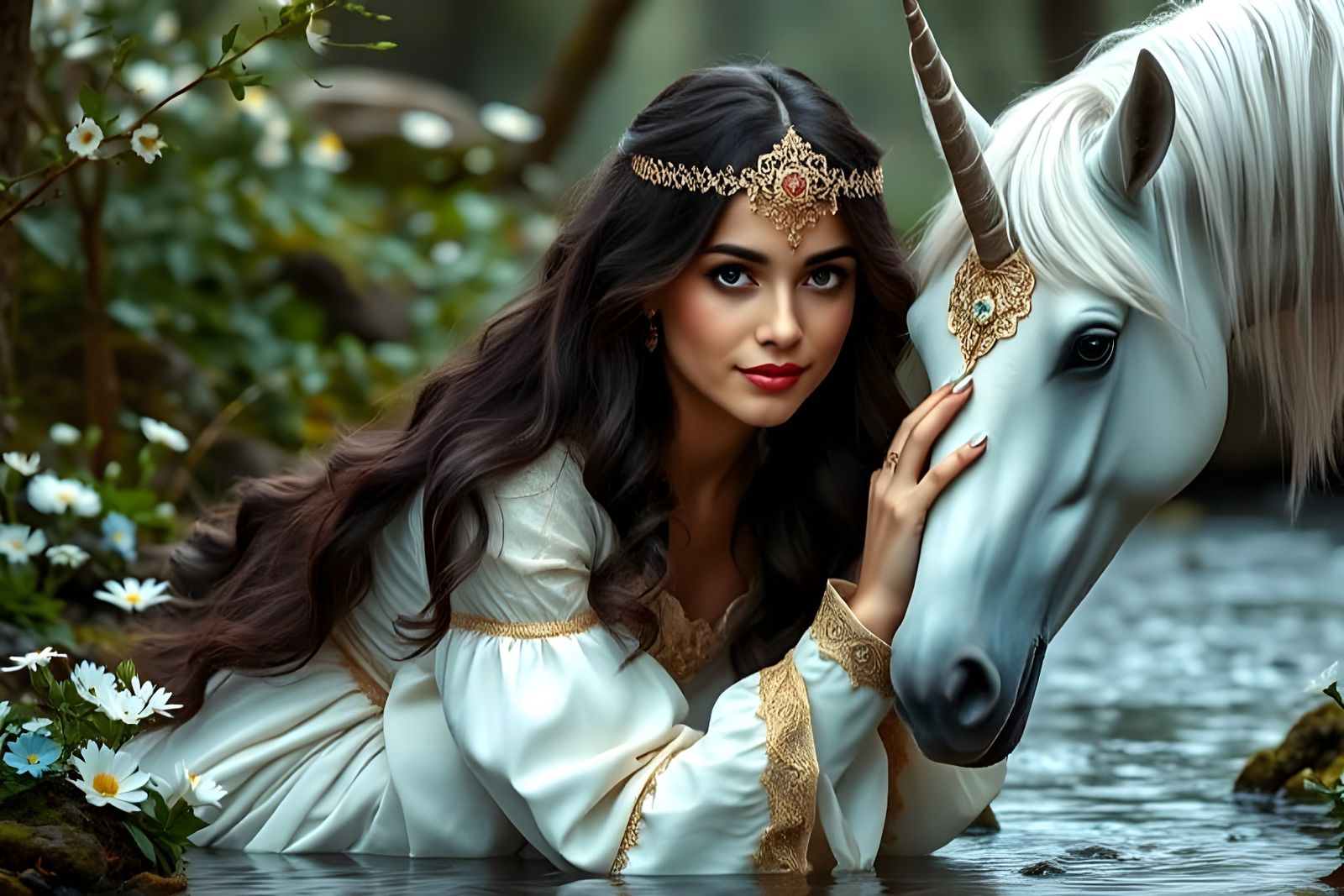 Ethereal Princess Lili in Enchanted Forest