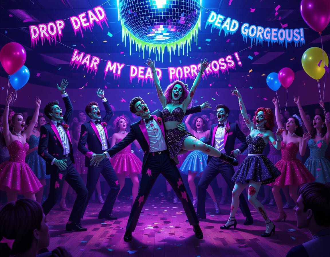 Technicolor Zombie Prom Night: Glam Apocalypse