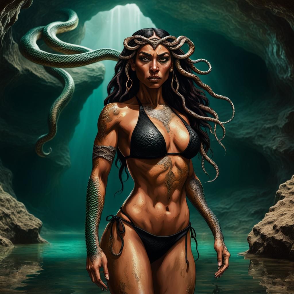 Guatemalan Medusa In An Underground Cave