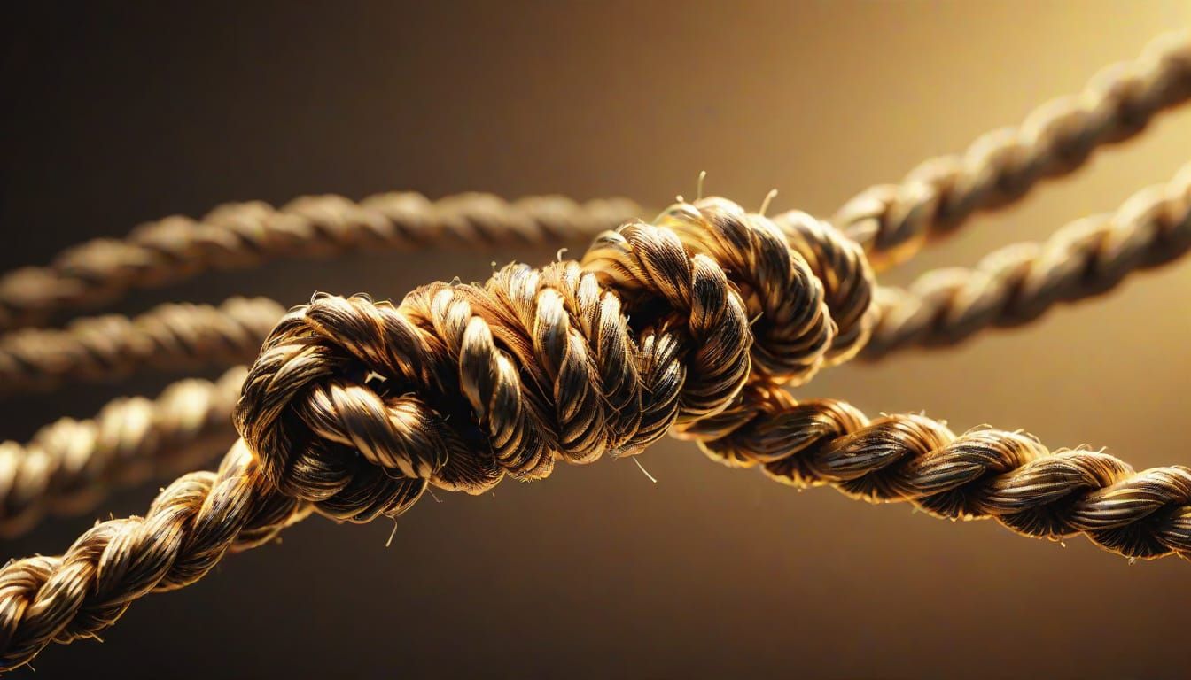 Rope Breaking in Vivid Digital Art
