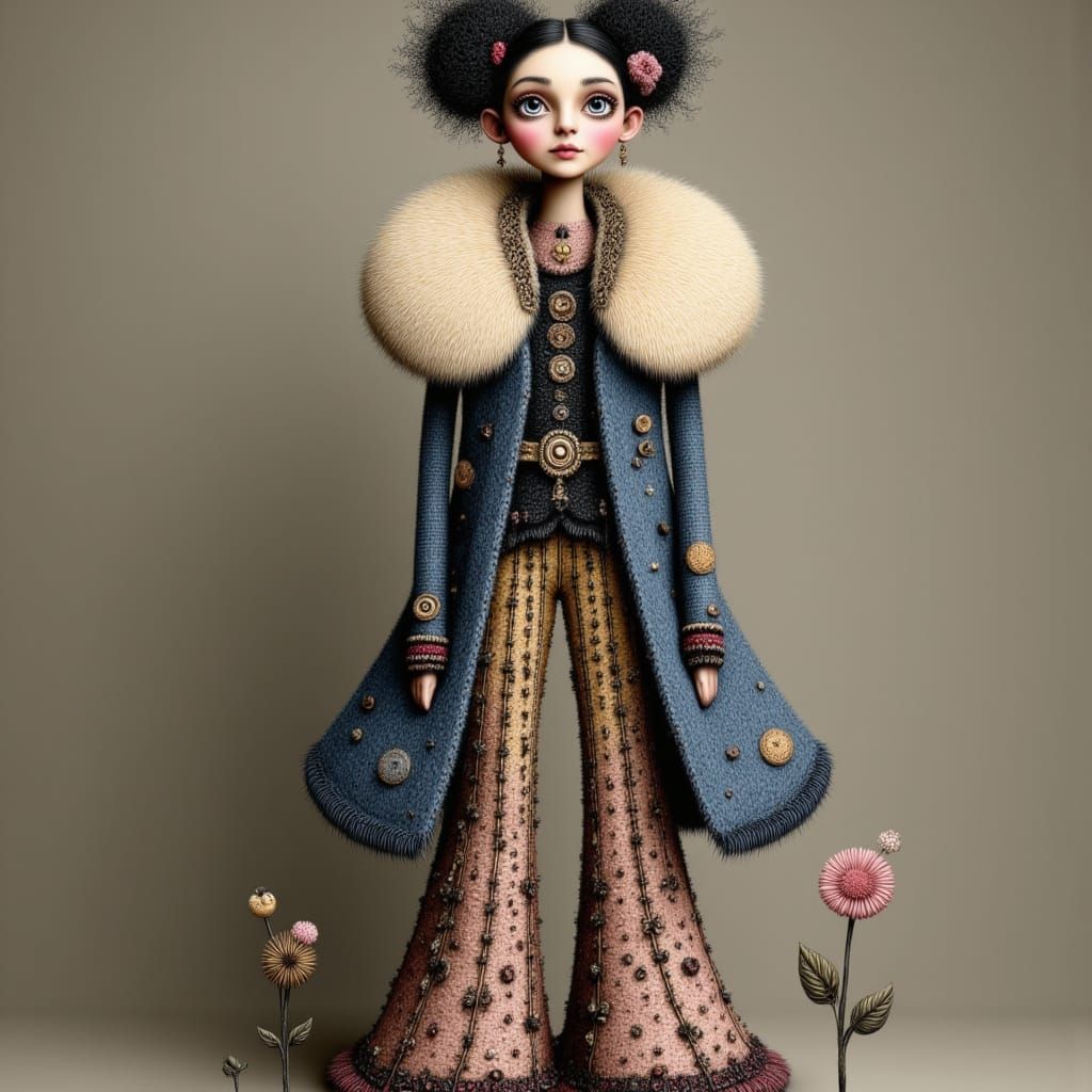 Haute Couture Fashion Outfit Inspired by Digital Art