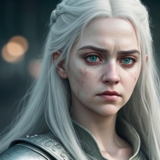 Cinematic Portrait of Cirilla with Sword