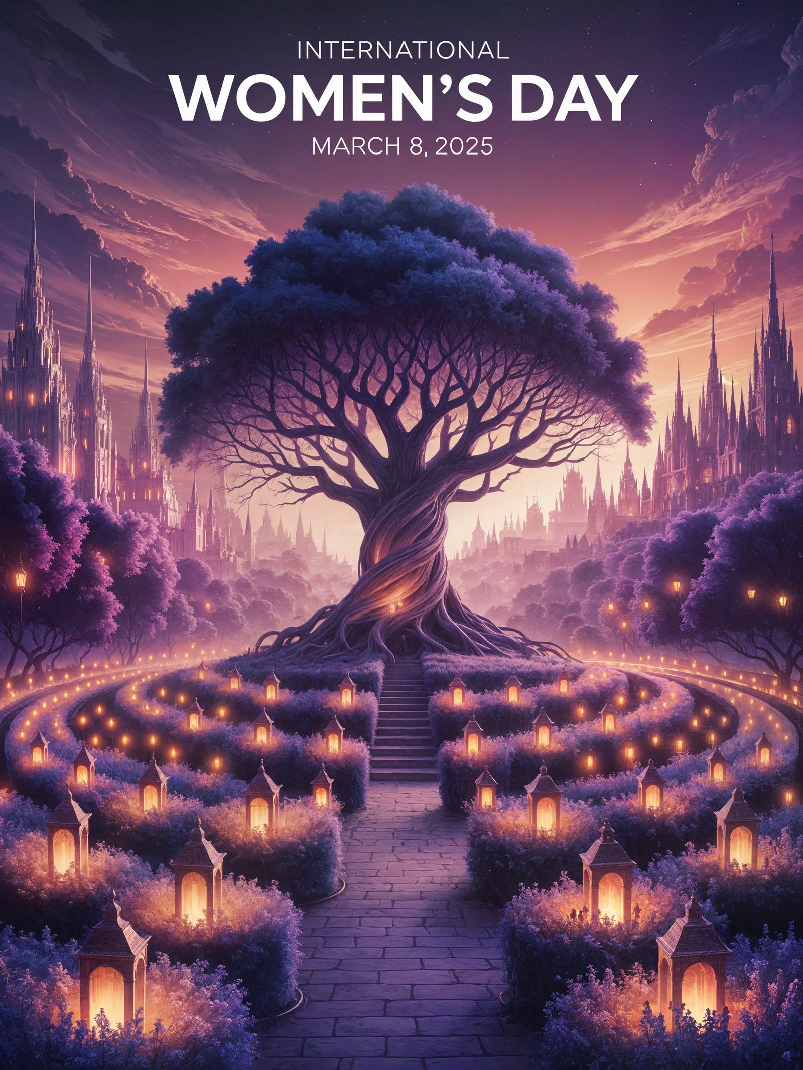 Surreal Fantasy Garden Celebrates International Women's Day