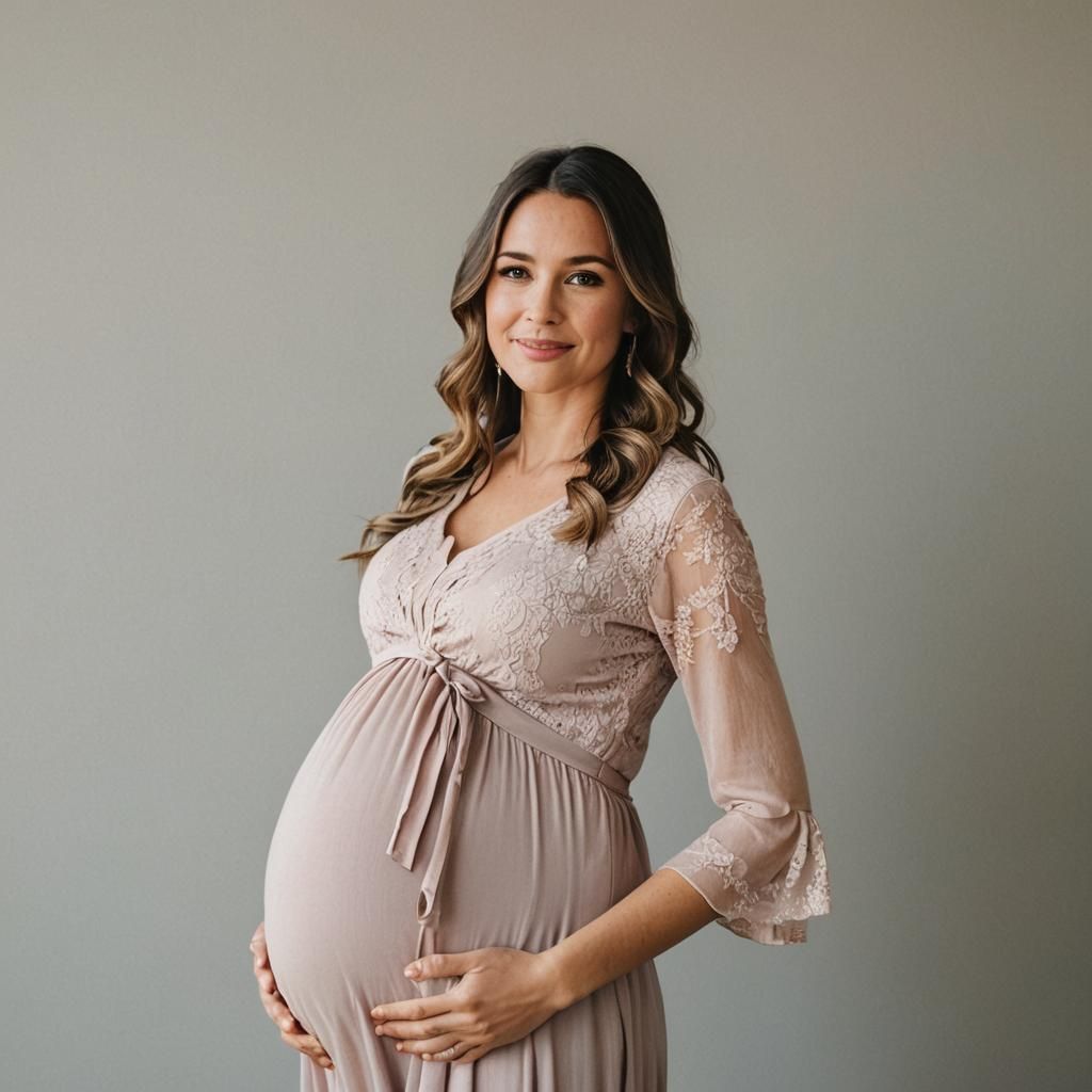 Image of a Beautiful Pregnant Woman