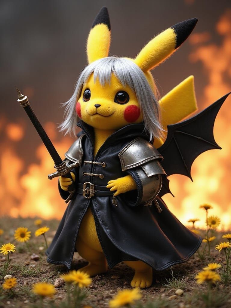 Pikachu as Sephiroth: A Final Fantasy Fusion