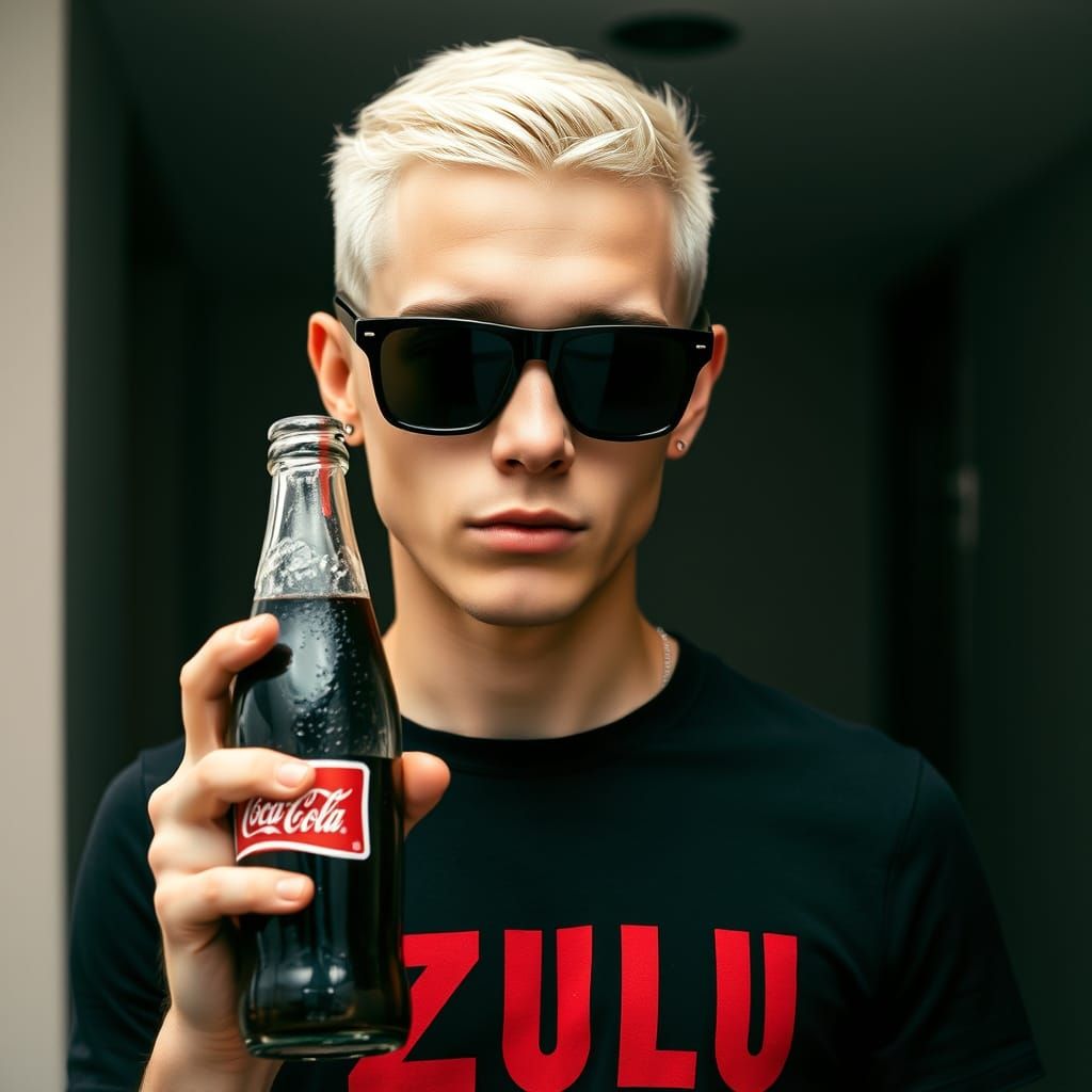 Urban Hipster in Red Zulu Tee