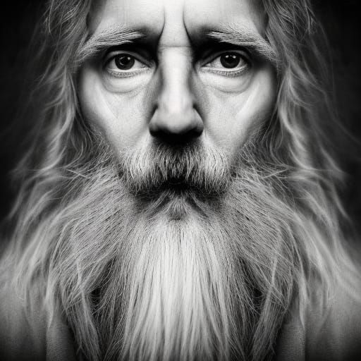 Realistic Medieval Wizard Portrait in Fantasy Art Style