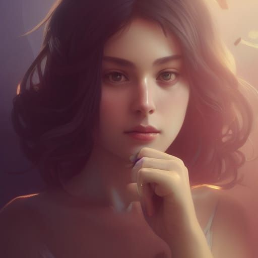 Futuristic Portrait in Hyperdetailed Professional Photograph...