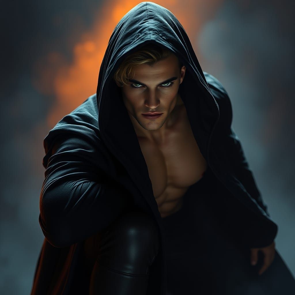 Handsome Anti-Hero in Detailed Matte Painting