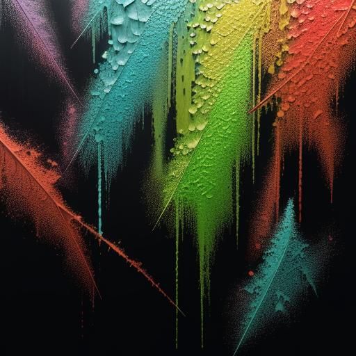 Captivating Beauty in Vivid Oil Painting