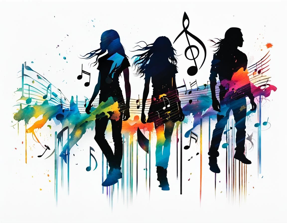 Electric Shadow: Headbanging Silhouettes in Digital Art