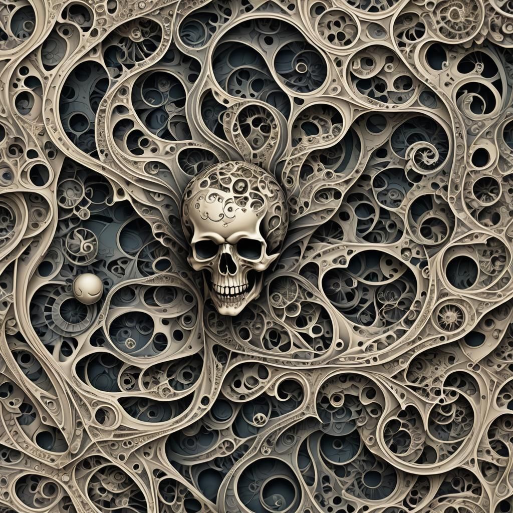 Abstract Fractal Art: Death, War, Hunger, Plague