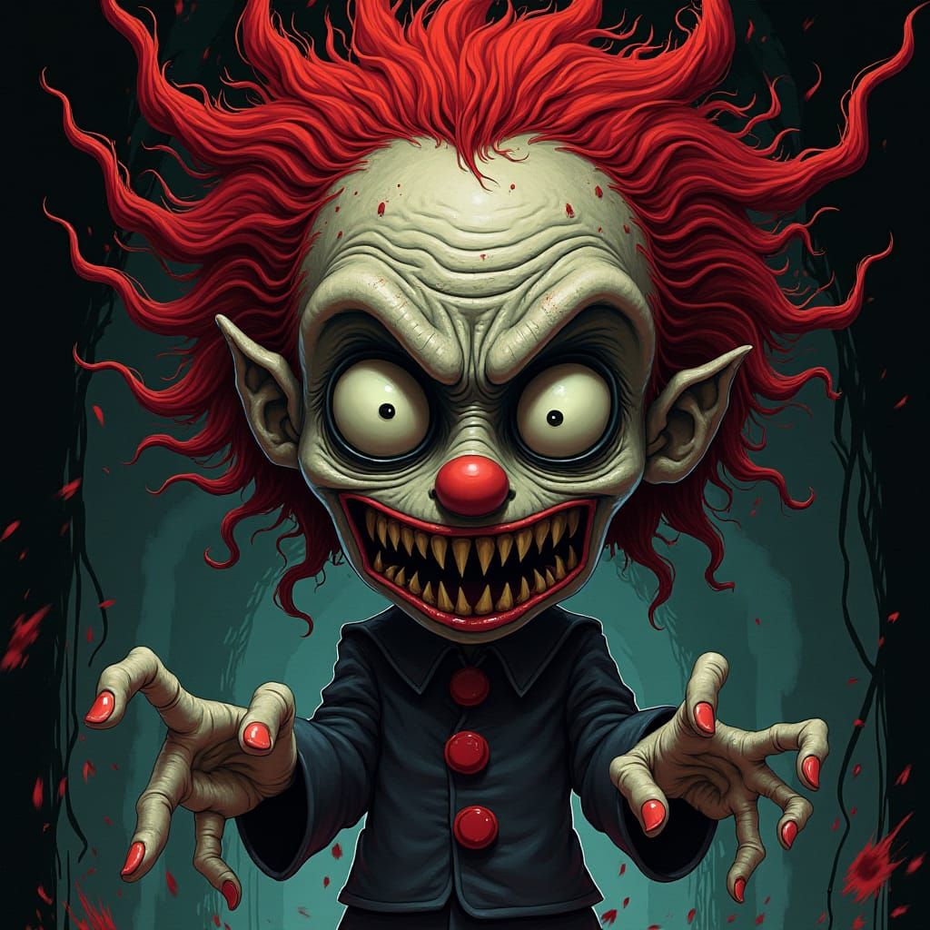 Horror Movie Poster: Burton and Young Style