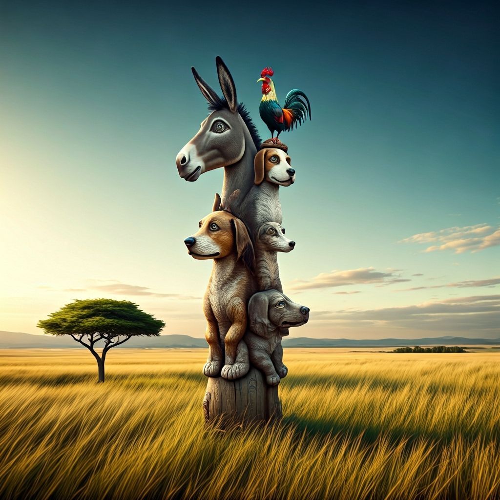 Bremen Town Musicians in the Prairies