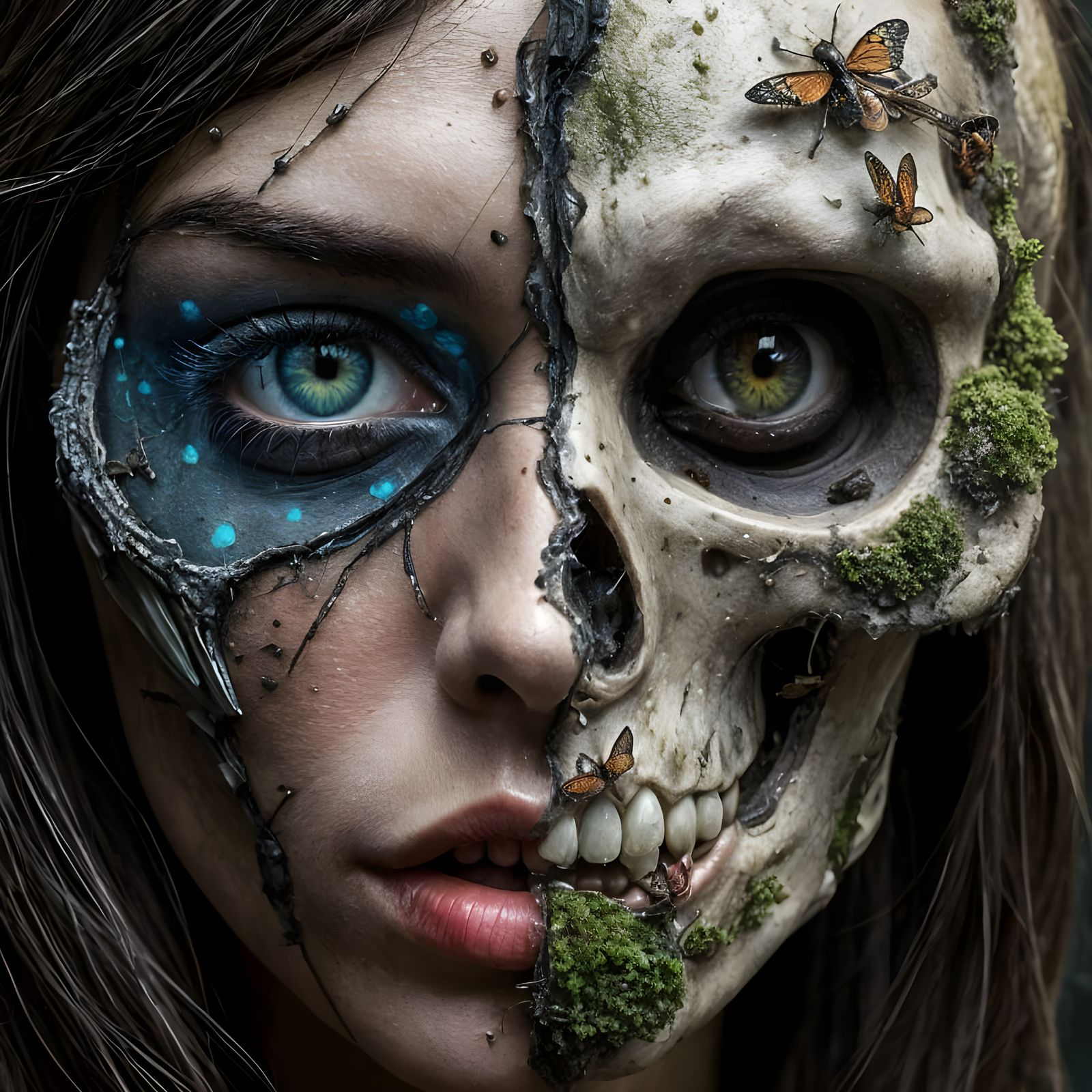 Biomechanical Elegy: A Fusion of Flesh and Steel