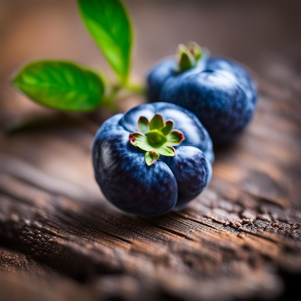 Bright Blueberry Close-Up: Professional Photography