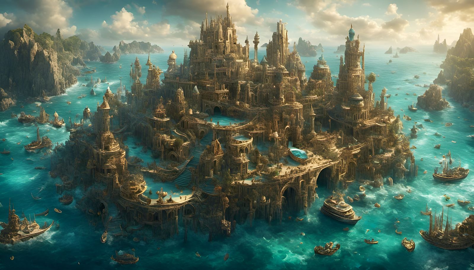 Majestic Atlantis Emerges from the Sea