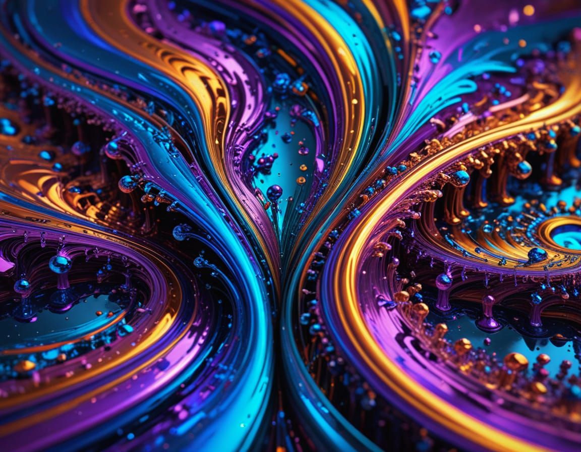 Mesmerizing Bismuth Waves in a Kaleidoscope of Colors