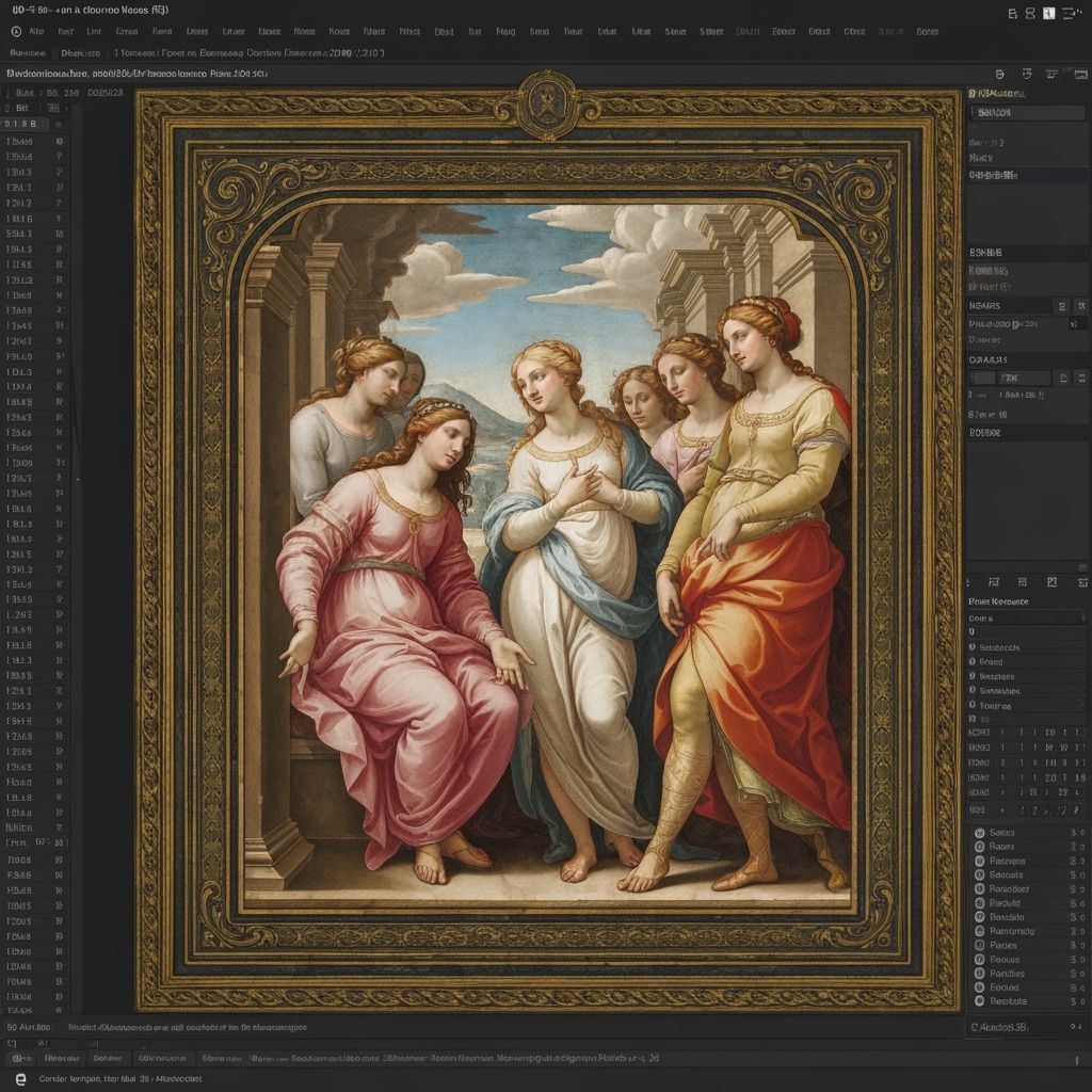 Marriage of the Virgin in Vibrant Manga Style