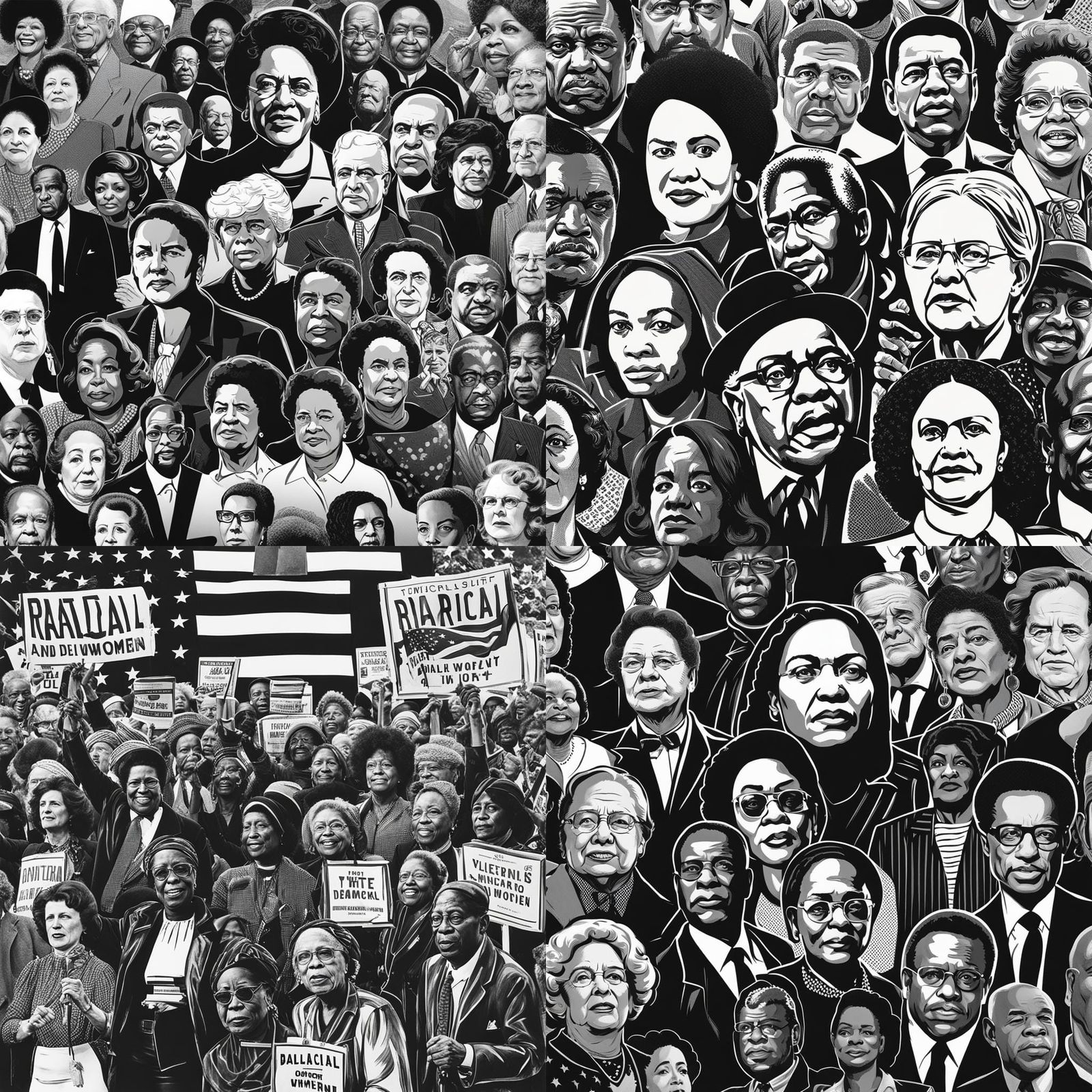 Radical Activists in Black and White