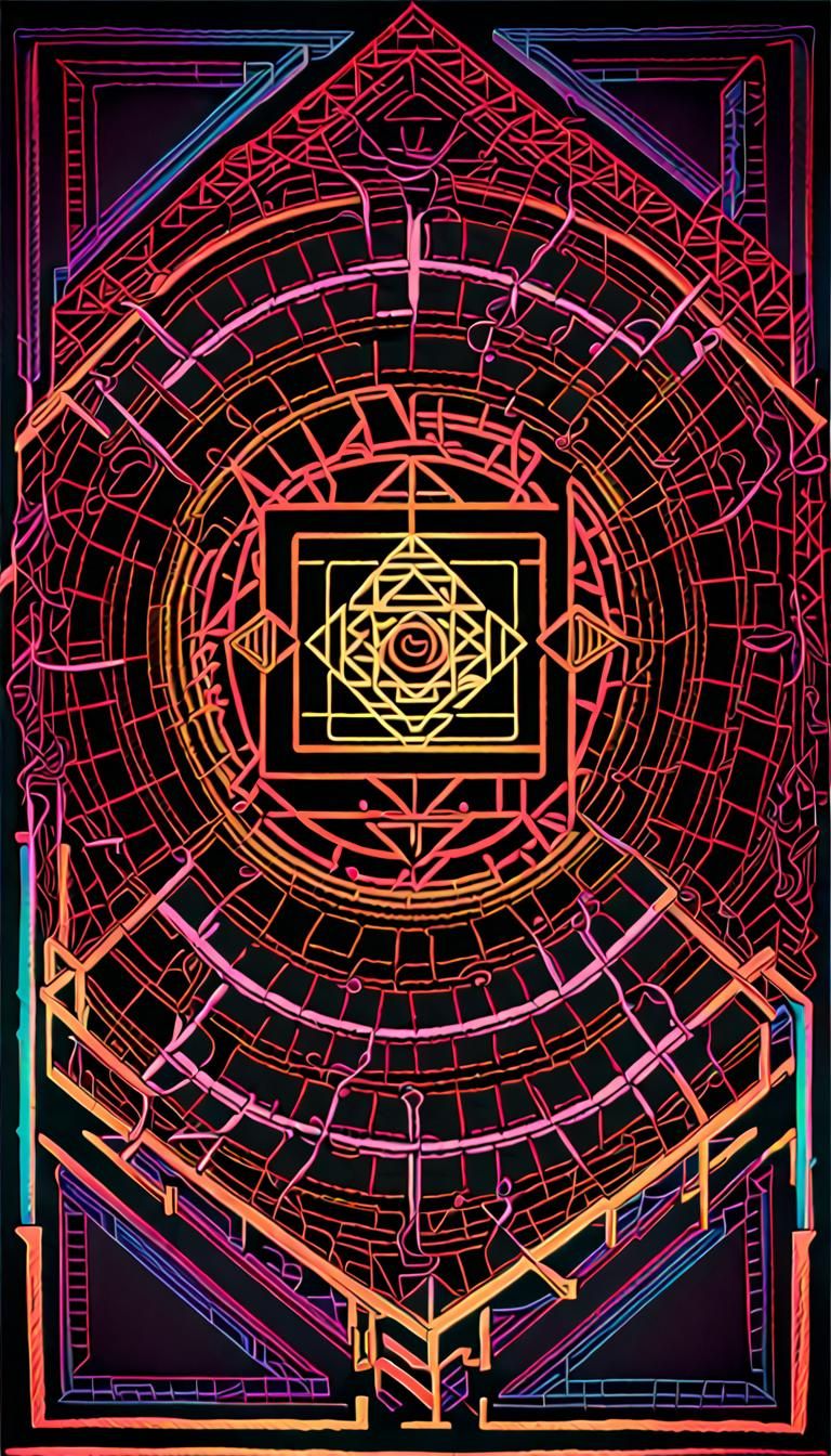 Sacred Geometry: Sri Yantra Mandala in 3D