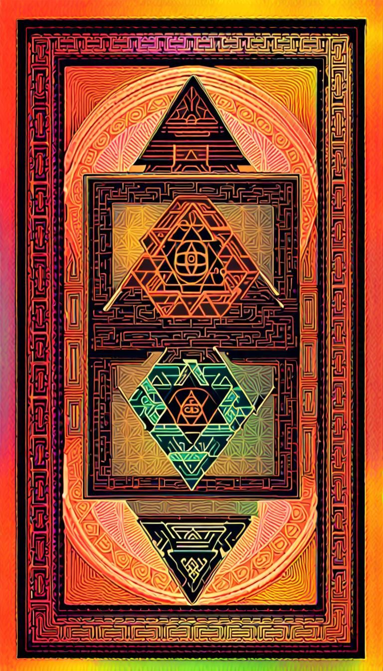 Sacred Geometry: 3D Sri Yantra Mandala Variations