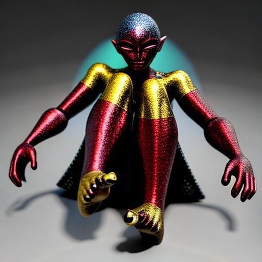 Psychedelic 3D Fractalscape in Vivid CGI Style