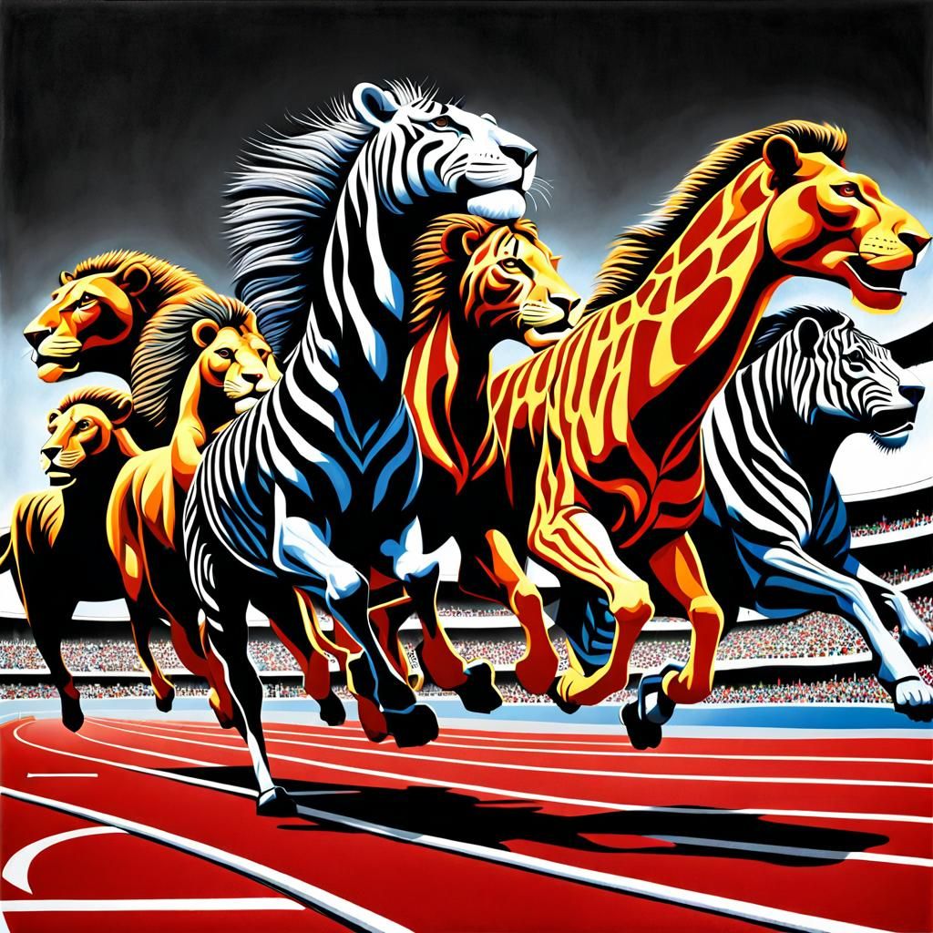 Animal Olympics: Jungle Animals Compete in 1500m Race