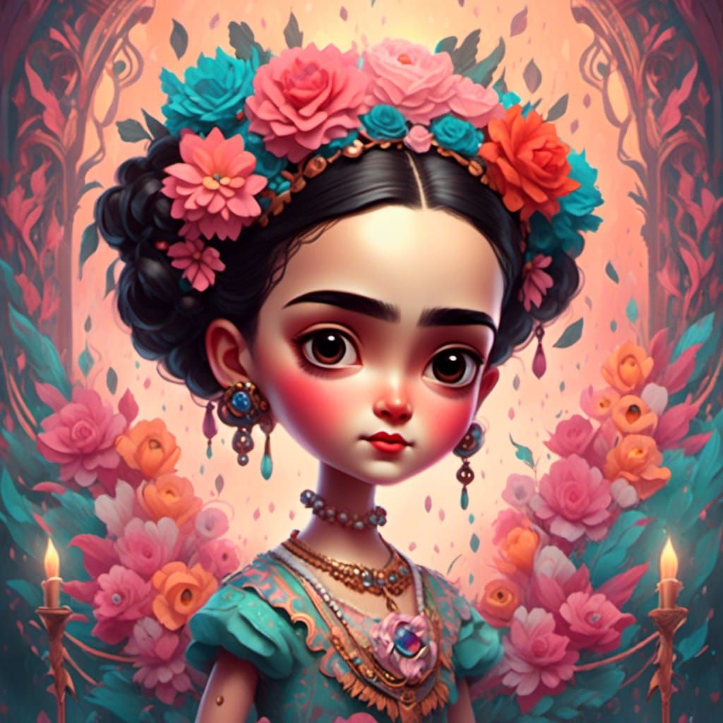 Adorable Little Frida Kahlo