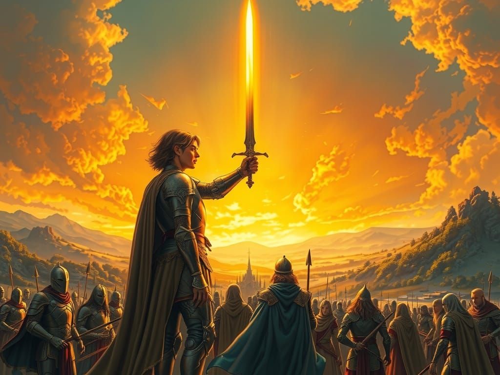 Majestic Heroism in a Realm of Golden Light