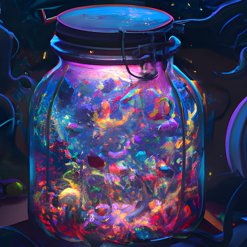 Magical Jar Filled with Sinister Nightmares