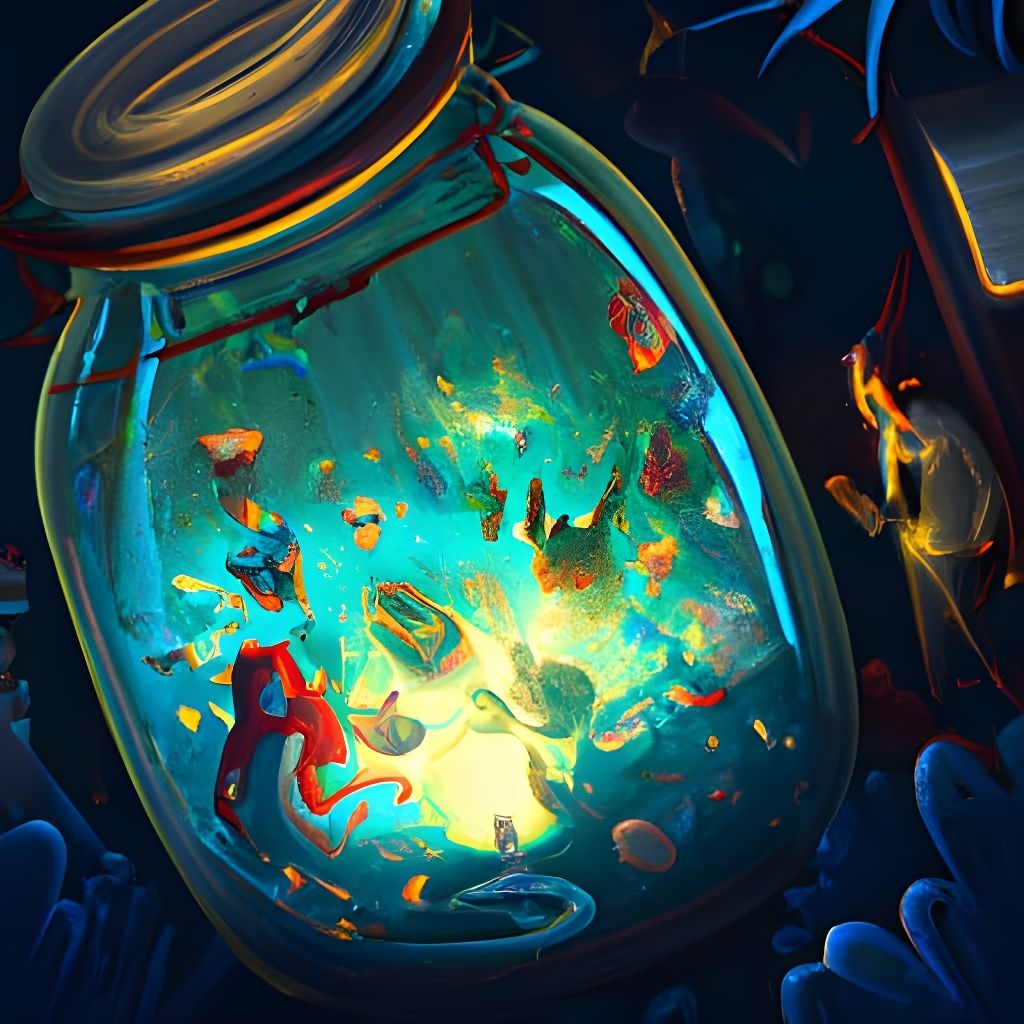 Magical Jar of Nightmares: Comic Book Illustration