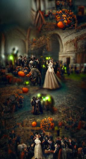 Horror Halloween Wedding in Steampunk Style