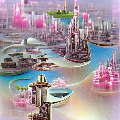 Futuristic Utopian Cityscape: A Vision of Tomorrow
