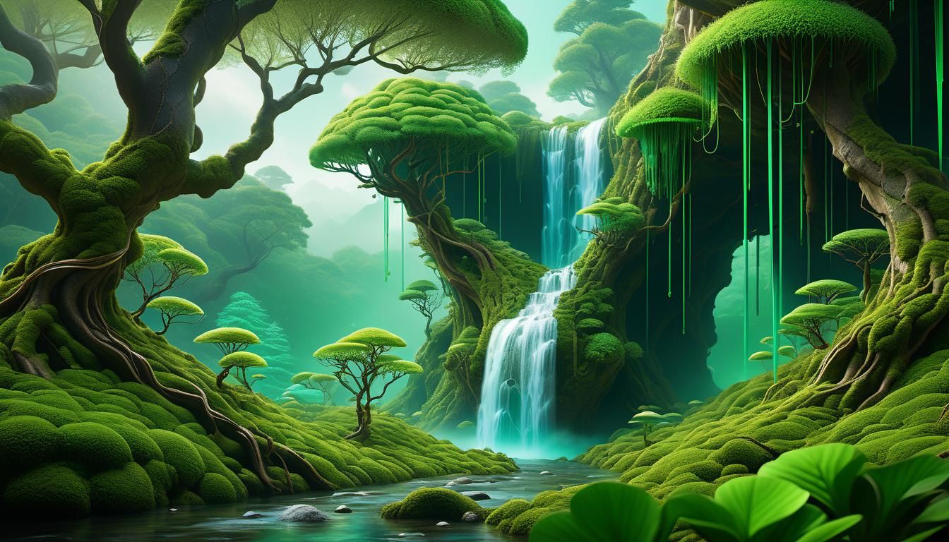 Kintsugi Mosses and Terrariums in Emerald Forest