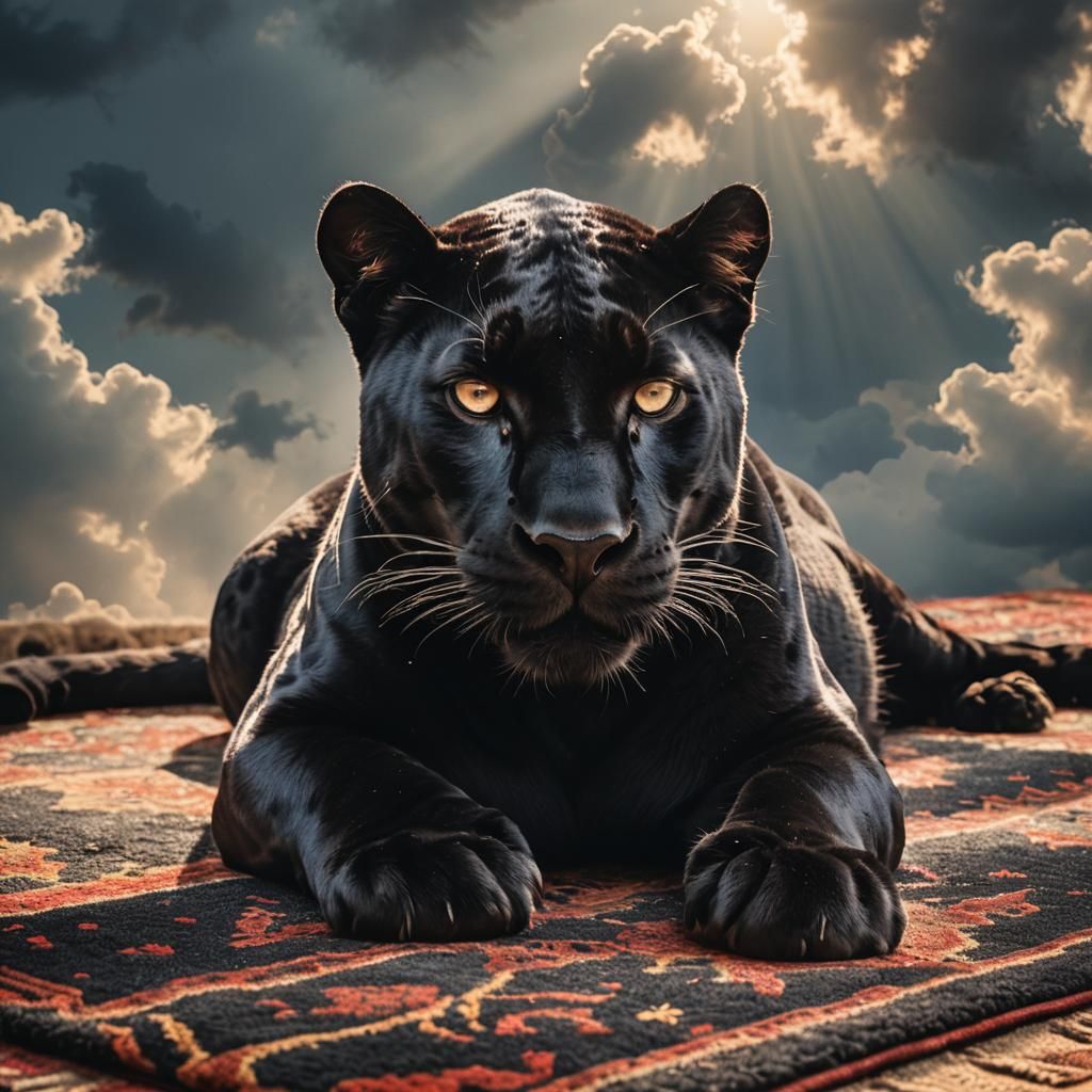 Black Panther in Divine Sunshine