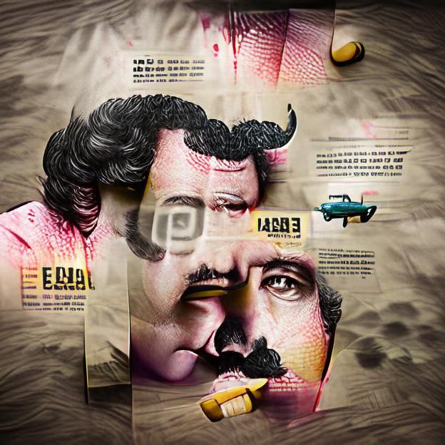 Pablo escobar poster art matte background photoillustration Behance HD