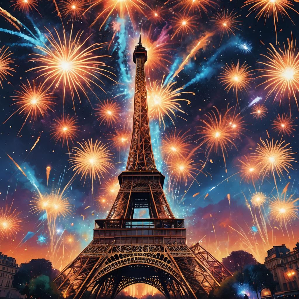 Alien Drones Perform Acrobatic Maneuvers with Fireworks