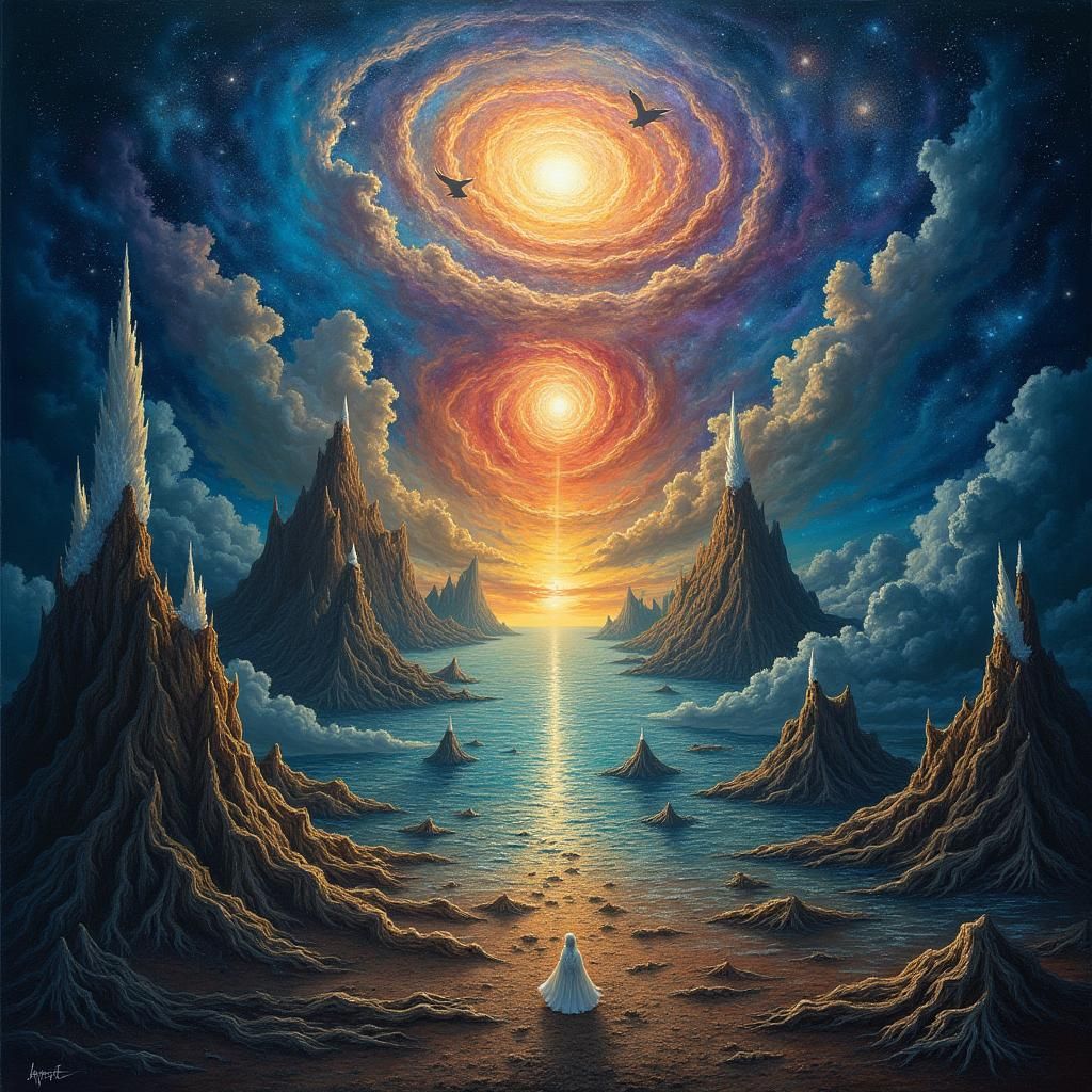 Cosmic Map of Human Consciousness in Ethereal Colors