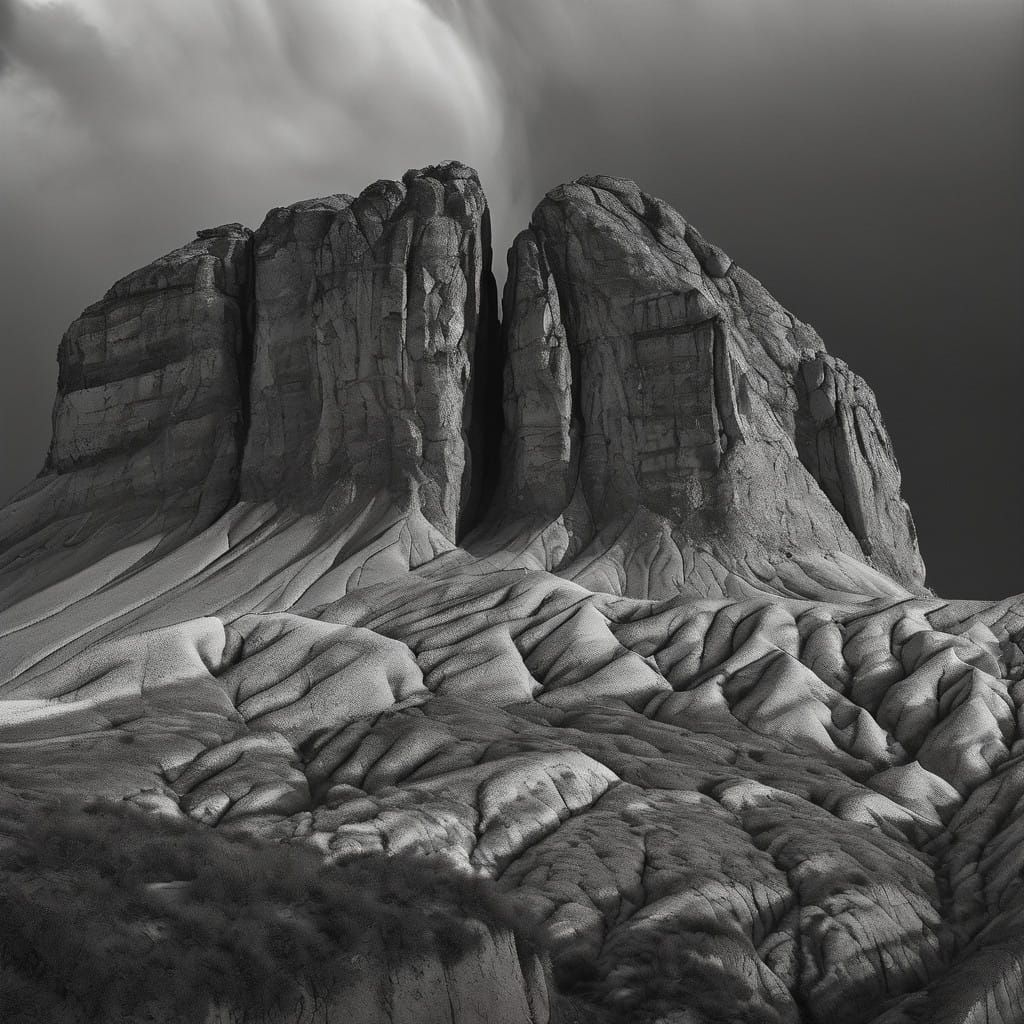 Ethereal Desert Oasis Unfolds Amidst Majestic Split Rock