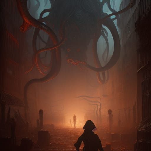 Eldritch Horror in Dark Fantasy Style