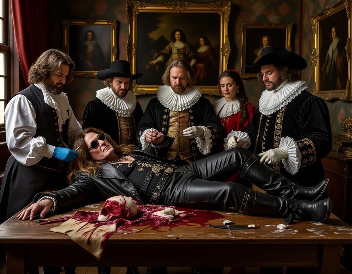 Ozzy Osbourne Dissection in Baroque Style